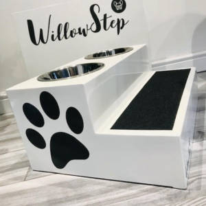 Willowstep: Twin Raised Dog Feeder